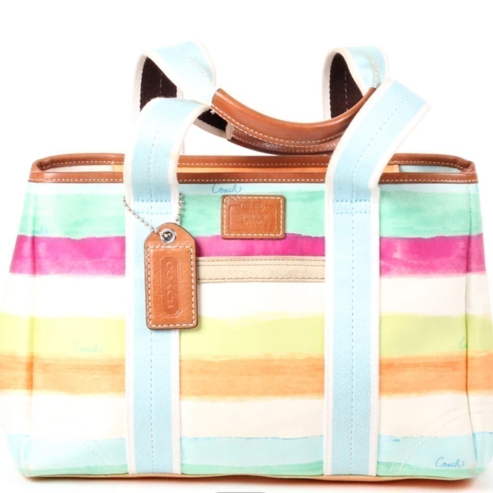 Coach Hamptons Water Color Small Handbag - Picture 2 of 12